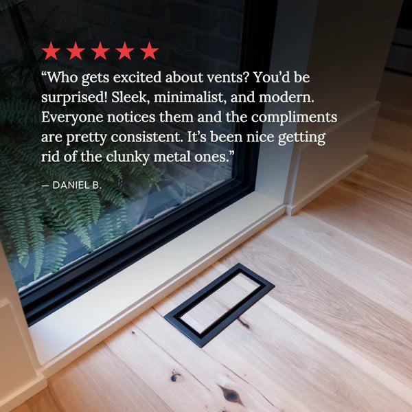 Fittes Aria Framed Floor Vent Lite — Modern Framed HVAC Vent