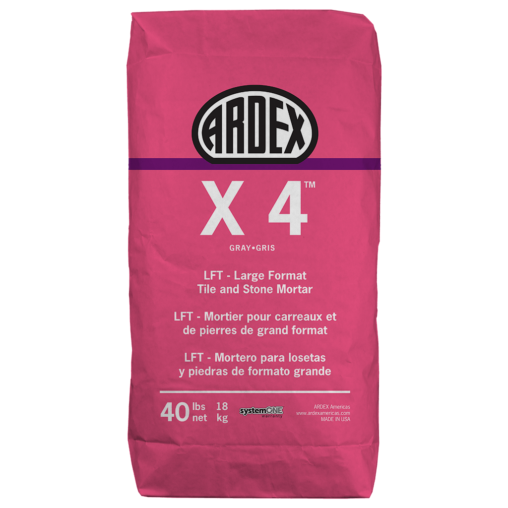 Ardex X 4 LFT Mortero para baldosas y piedra de gran formato, bolsa de 40 lb