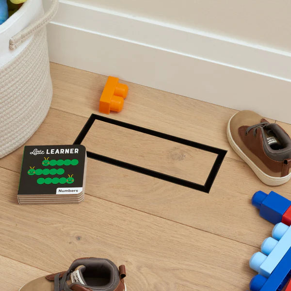 Fittes Aria Flush Floor Vent Lite — Ultra-Low Profile HVAC Floor Vent, Matte Black Colored