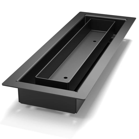 Fittes Aria Flush Floor Vent Lite — Ultra-Low Profile HVAC Floor Vent, Matte Black Colored