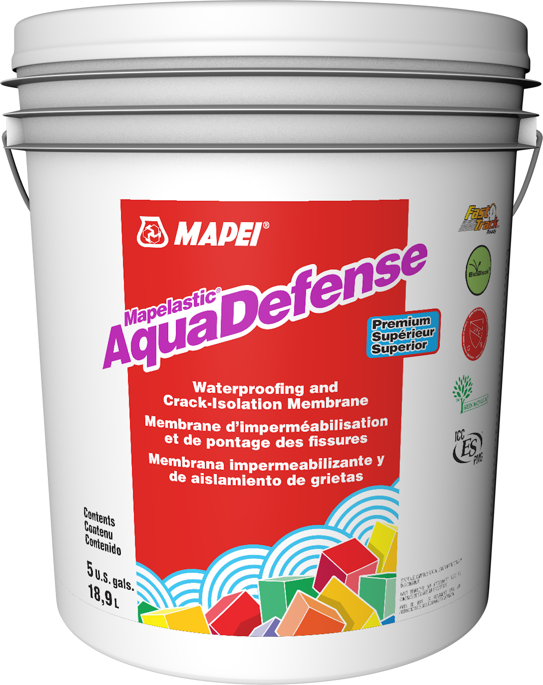 Mapelastic AquaDefense Premium Waterproofing and Crack-Isolation Membrane
