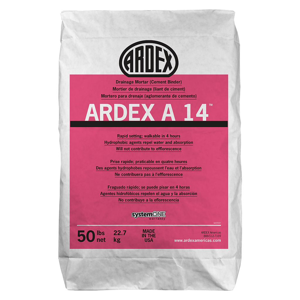 Ardex A 14 Drainage Mortar (Cement Binder), 50 Lbs Bag