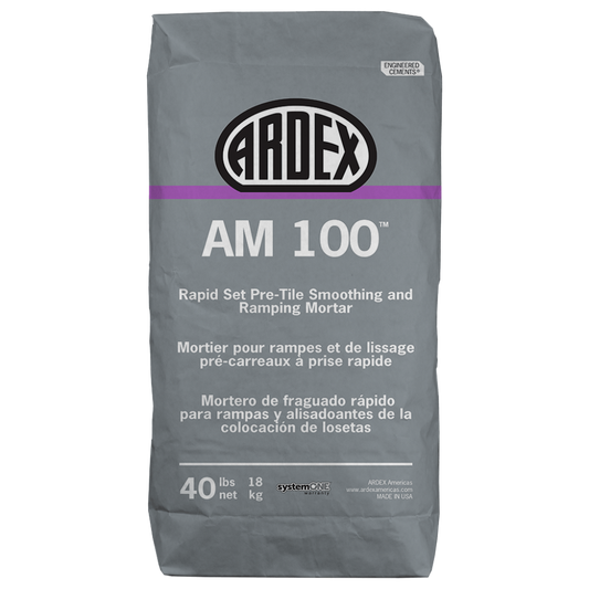 Ardex AM 100 Pre-Tile Ramping and Smoothing Mortar, 40 Lbs Bag