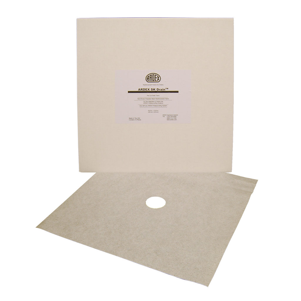 Ardex SK-Drain Pre-Cut Drain Tie-In Fabric 16.8" X 16.8"