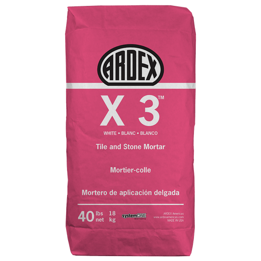 Ardex X 3 Tile and Stone Mortar, 40 Lbs Bag