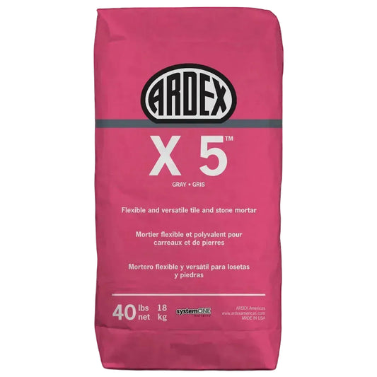 Ardex X 5 Flexible, Versatile Tile and Stone Mortar, 40 Lbs Bag
