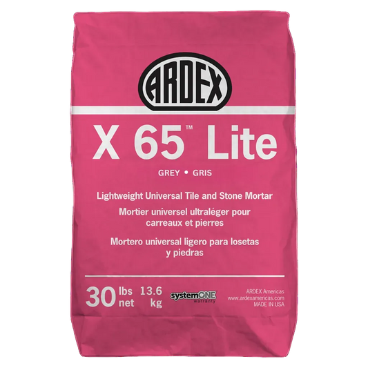 Ardex X 65 Lite Lightweight Universal Tile and Stone Mortar, 30 Lbs Bag