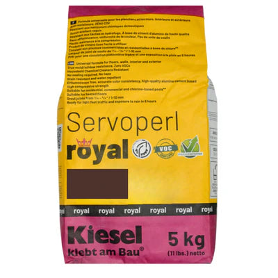 Kiesel Servoperl Royal Flexible, Water and Dirt-repellent Grout, 11 Lbs Bag