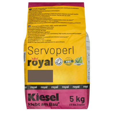 Kiesel Servoperl Royal Flexible, Water and Dirt-repellent Grout, 11 Lbs Bag