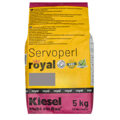 Kiesel Servoperl Royal Flexible, Water and Dirt-repellent Grout, 11 Lbs Bag
