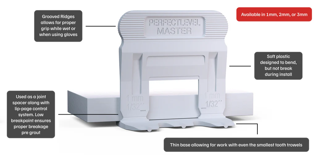 The Perfect Level Master – T-Lock (T-Level) Tile Levelling Clips – Professional Anti Lippage Tile Leveling System