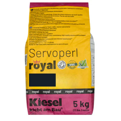 Kiesel Servoperl Royal Flexible, Water and Dirt-repellent Grout, 11 Lbs Bag