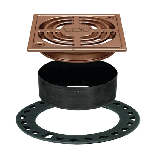 Schluter Systems Kerdi Drain Kit with 4" Grate Assembly