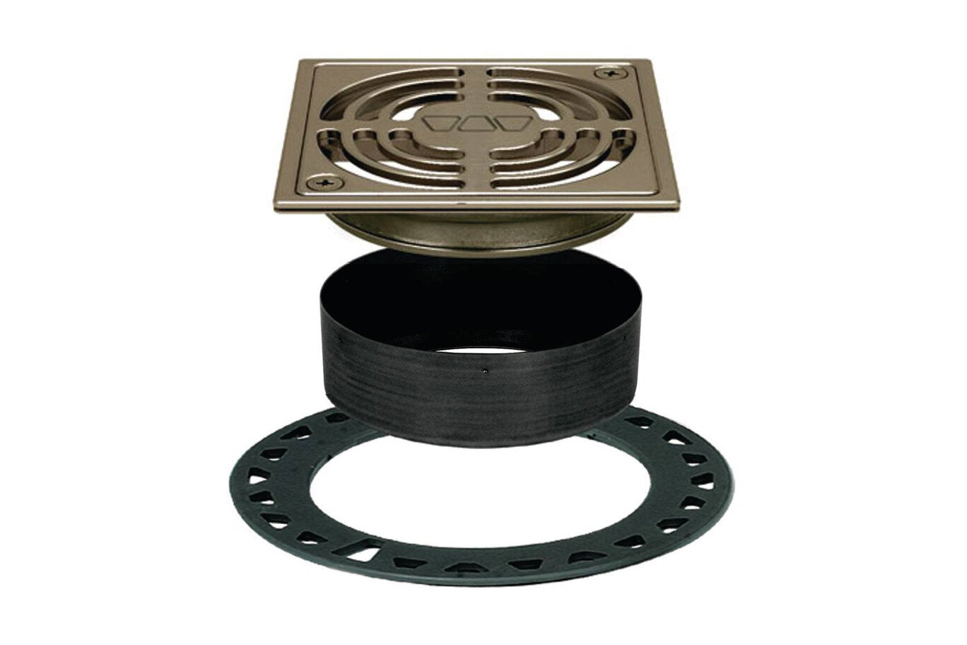 Schluter Systems Kerdi Drain Kit with 4" Grate Assembly