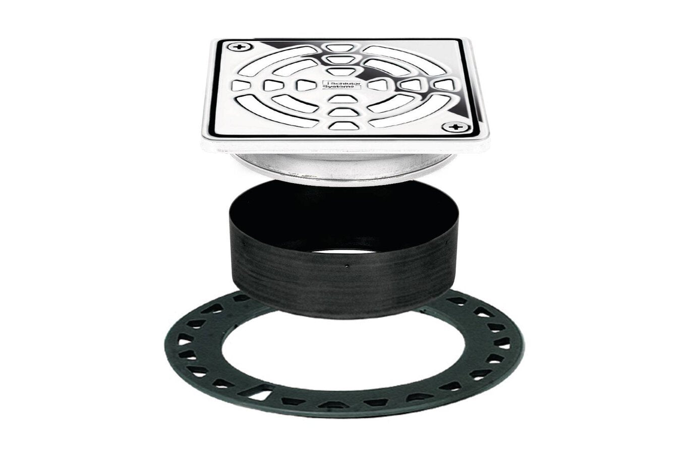 Schluter Systems Kerdi Drain Kit with 4" Grate Assembly
